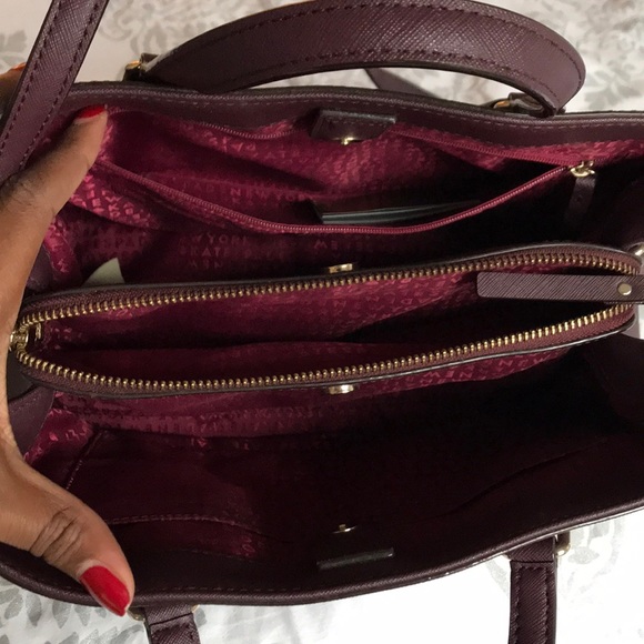 Kate Spade Wine Medium Satchel - Picture 6 of 6